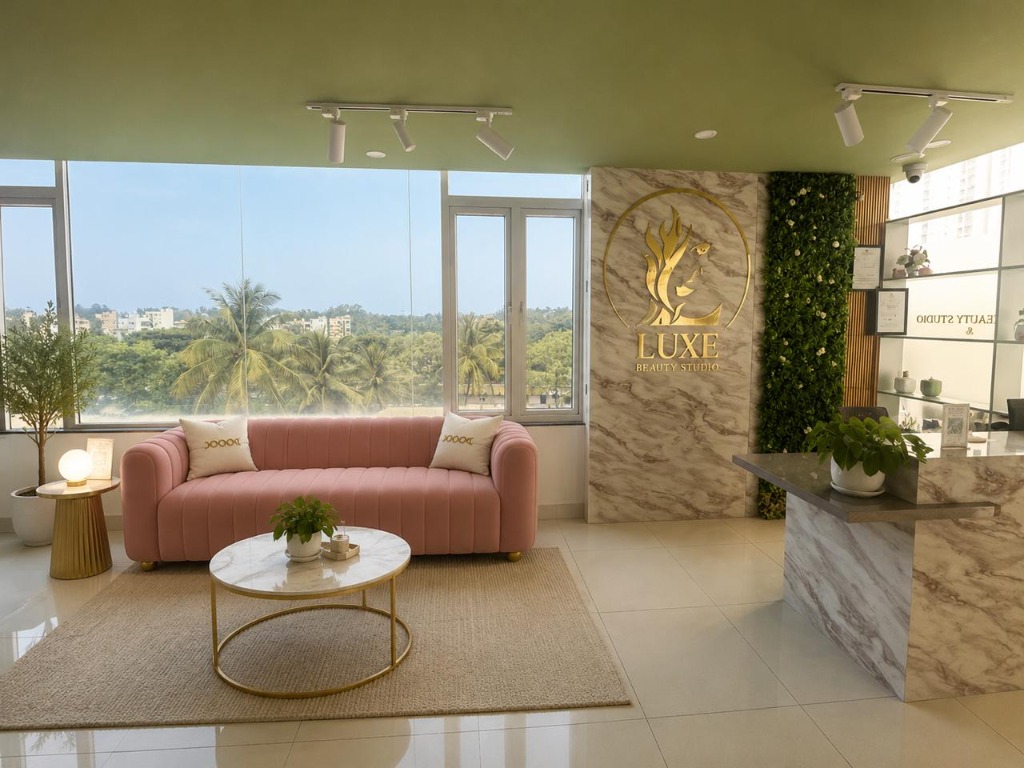 Luxe Beauty Studio Reception Lounge Bannerghatta Rd
